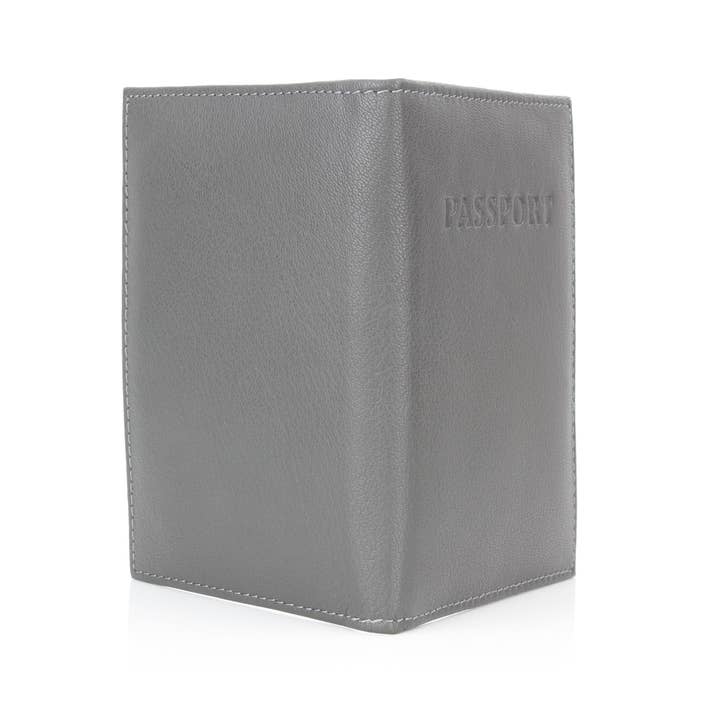 Leather Impressions Inc - Wholesale Passport Case - Unisex - Leather Passport Holder with Card Slots RB LW 21 100519