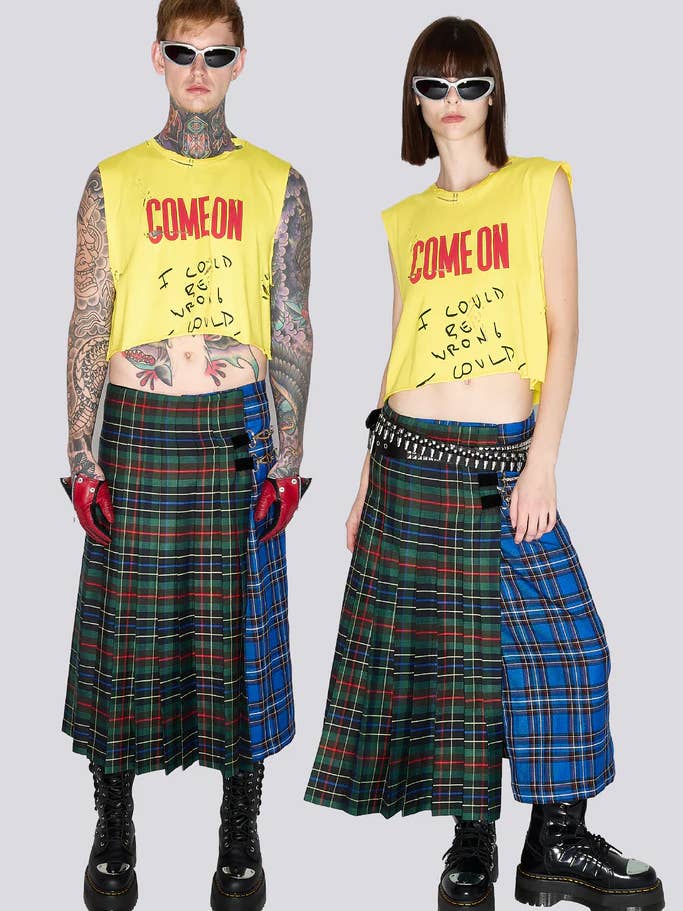 Gonna lunga Jack verde per la vendita all'ingrosso da parte di Come On Europe