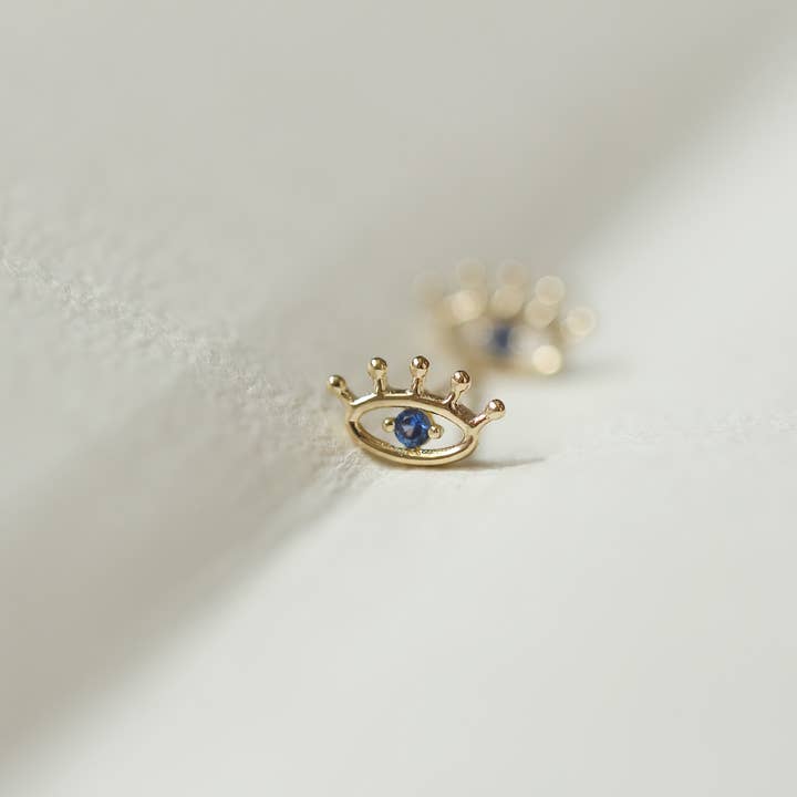 10K Massivt Guld Mystic Eye Örhängen för wholesale av GenYLuxe