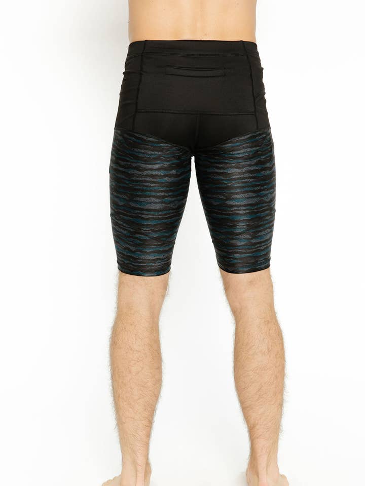 Pantalón Corto Unisex para Bicicleta - Midnight Birch para venta al por mayor de Nominou Designs