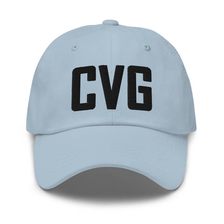 CRE PYT - Vente Casquette de baseball – unisexe - Casquette de papa brodée avec le code aéroport CVG Kentucky9