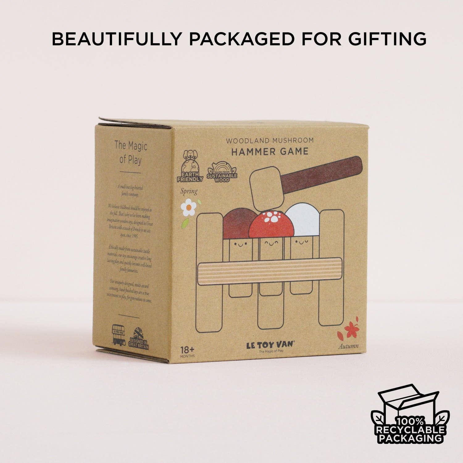 Le Toy Van – wholesale Wood toy – Child – Woodland Mushroom Hammer Game6