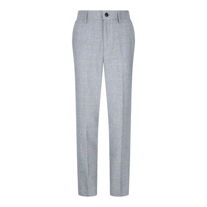 Creme Terno vintage retrô masculino creme de 3 peças com padrão tweed xadrez para venda a revendedores na Faire7