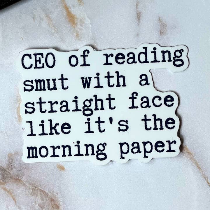 Wasserdichter Vinyl-Aufkleber, CEO von Reading Smut für den Großhandel von Forge de Sol