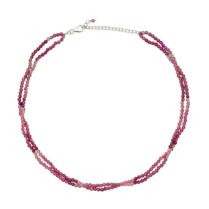 Noa Gemstone Necklace, Sterling Silver for wholesale by Suka Jewelry Store