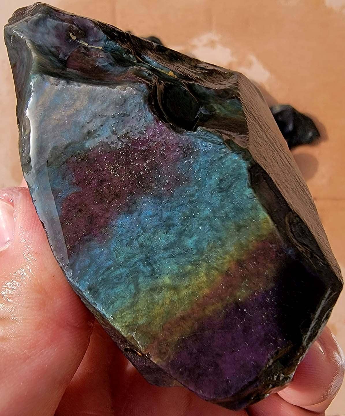 Lapidary Central - Vente Pierre et cristal de spiritualité - Tirage aléatoire RARE Obsidienne Velours Mexicaine Brute ! Ancien stock !4