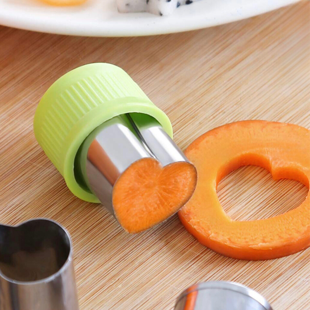 Mum Made Yum - Wholesale Kitchen Tool/Gadget - Fruit & Veggie Cutters - Green - 12 Piece Set4