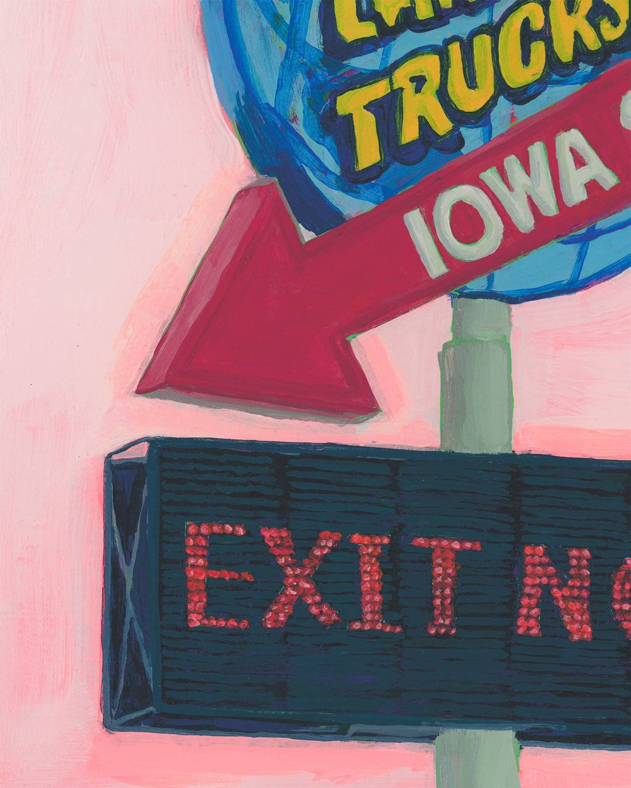 Refuge Studios Iowa City - Wholesale Art Print - "Warning Sign" Giclée Print2