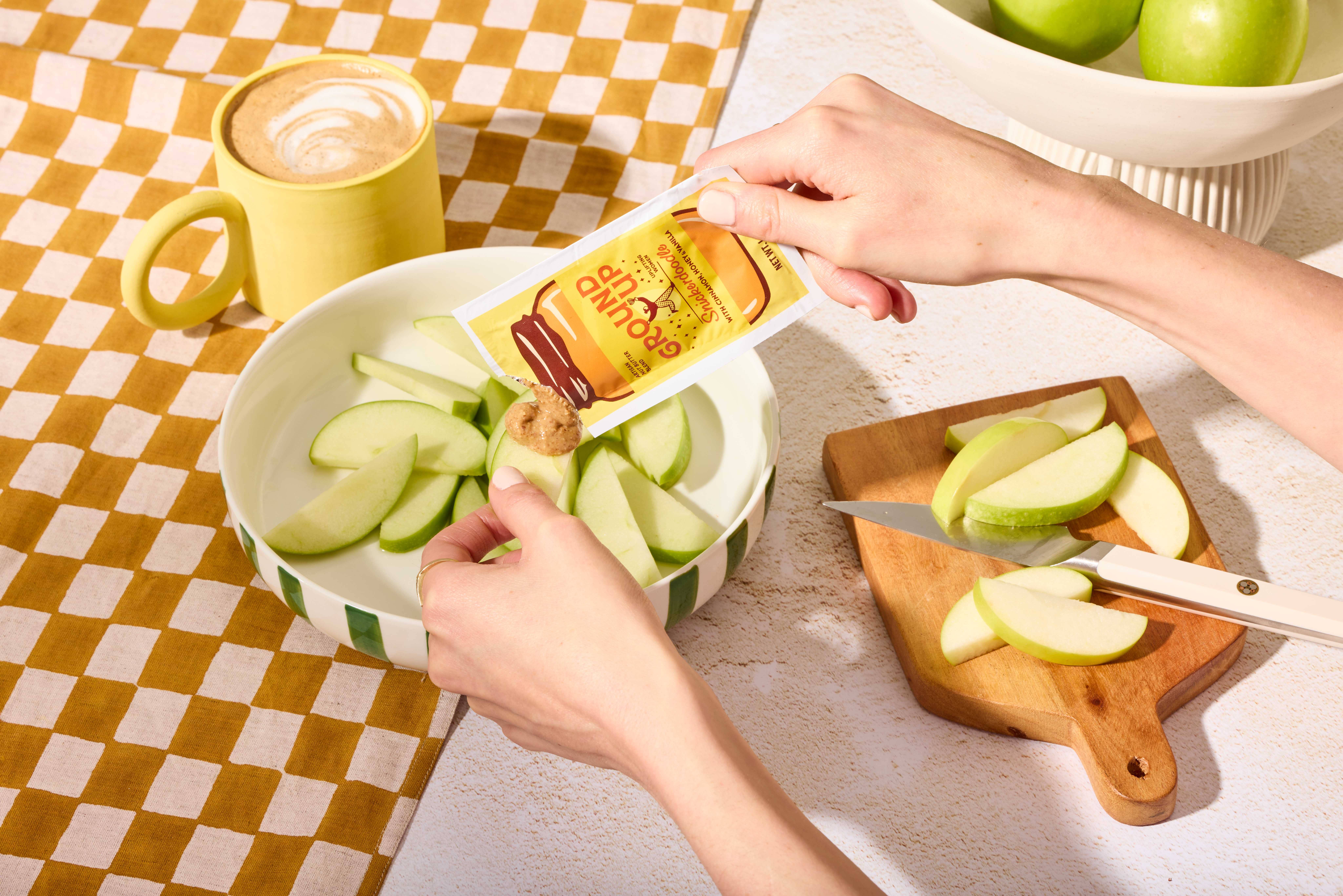 Ground Up - Wholesale Nut Butter - Snickerdoodle Squeeze Packs (Caddy of 10)3