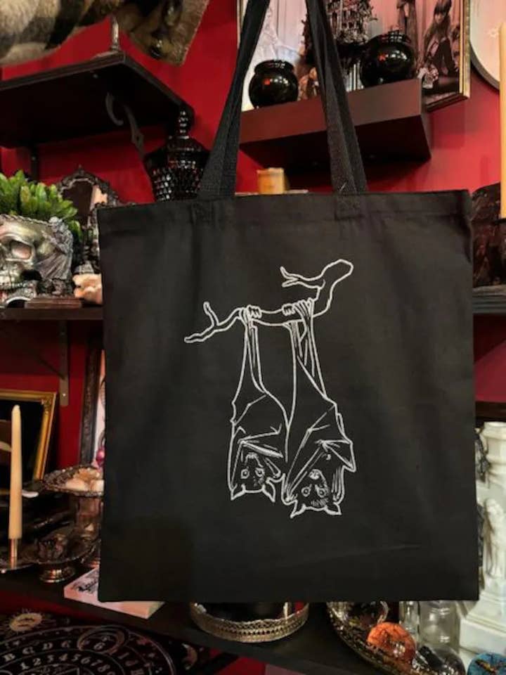 Nachttiere Liebhaber Fledermaus Tragetasche für den Großhandel von Dead Rockers