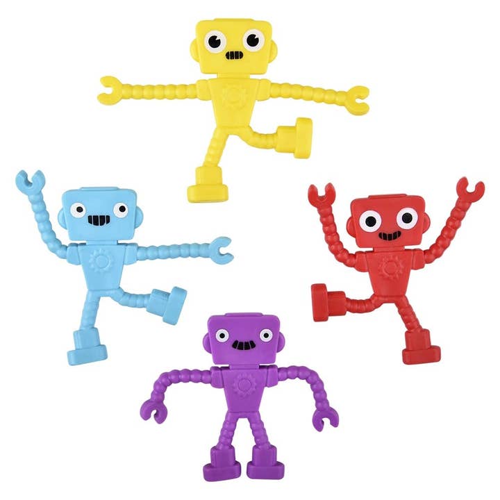 2.25" MINI BENDABLE ROBOT LLB kids toys for wholesale by La Luna Bella - Toys