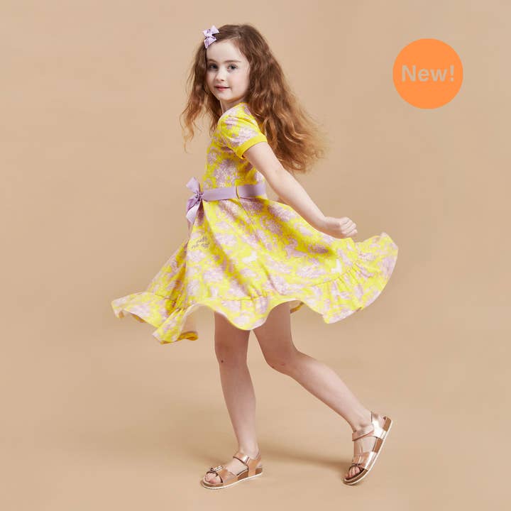 Twirly Dress (Dress only) - Lilac Flowers, Unicorn Powers for wholesale by Twirly Skirts