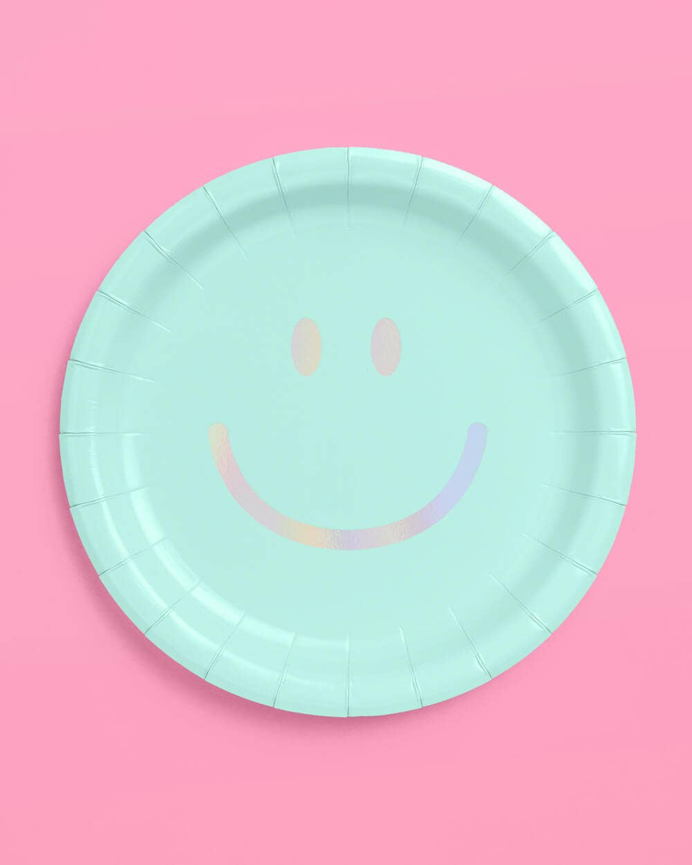 xo, Fetti - Vente Assiette jetable - Assiettes en papier pastel Smiley, 24 pcs 9" Fête d'anniversaire, Décor3