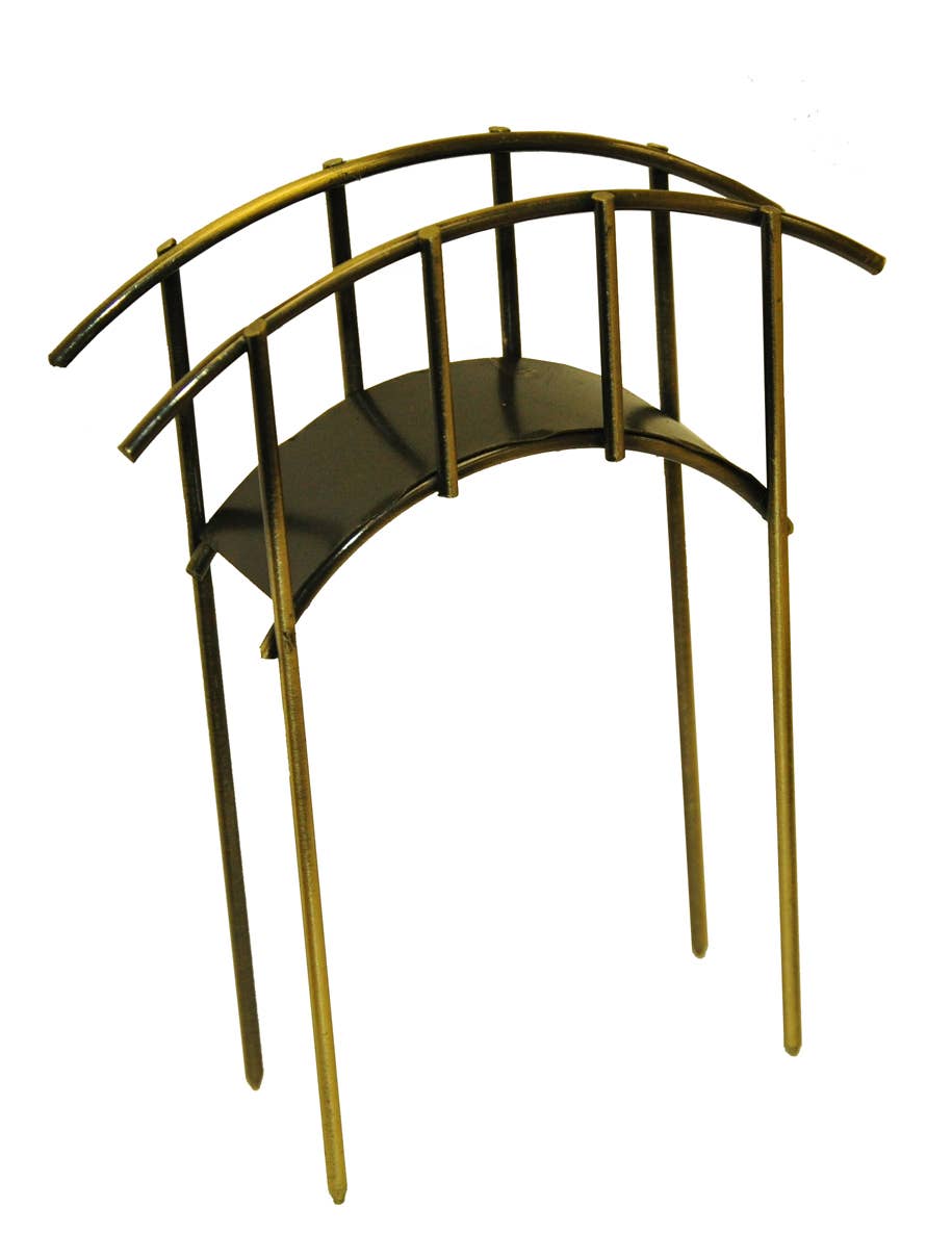G & F Products - Wholesale Outdoor Ornament/Decor - Fairy Garden Miniature Mini Bridge, Rustic0