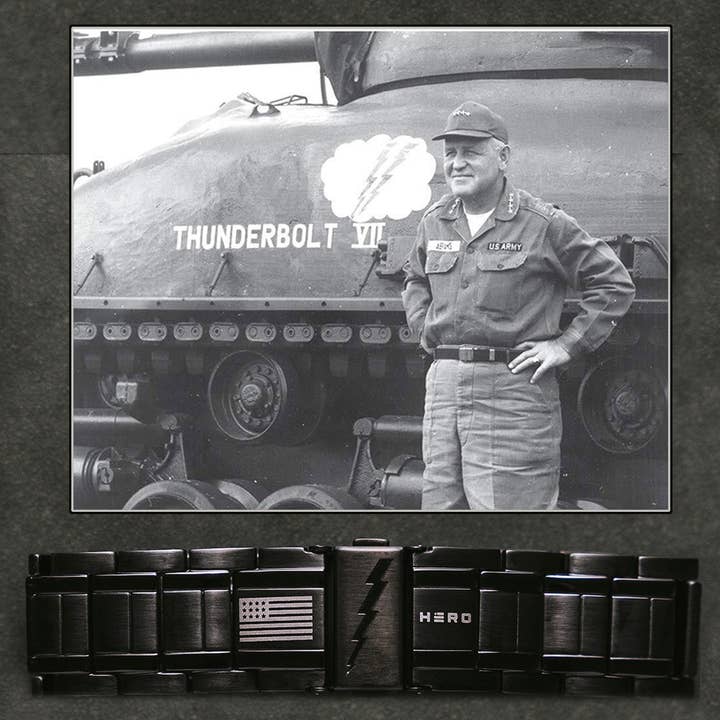 The Hero Company – wholesale Vävt/flätat armband – The Hero Company- Abrams Thunderbolt Tank magnetiskt armband: Hjälper para veteraner med en servicehund eller skyddshund -Faire