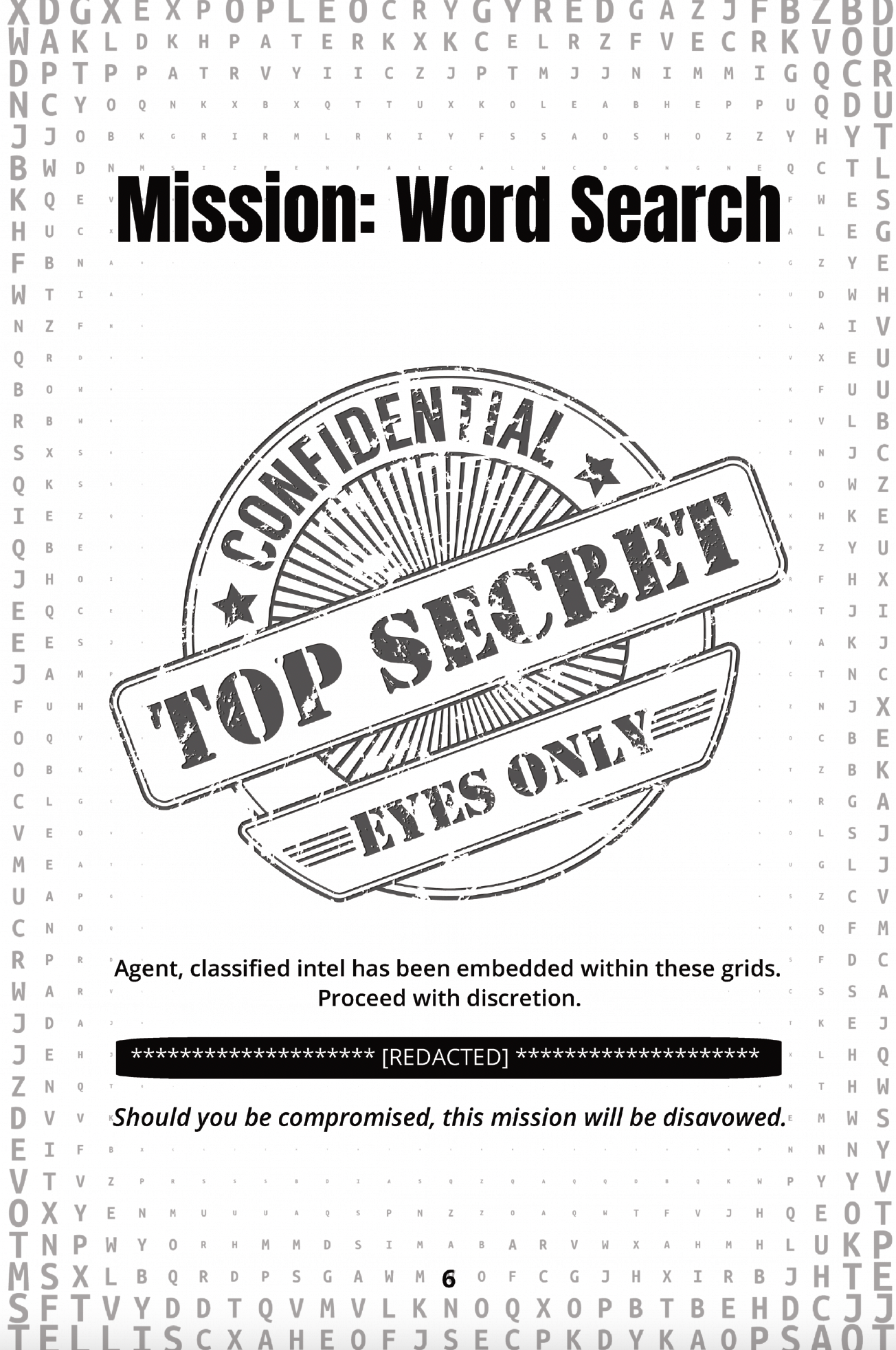 Unscreen Yourself! - Wholesale Puzzle - Adult - The Art of Espionage – Spy-Themed Word Search with Trivia3