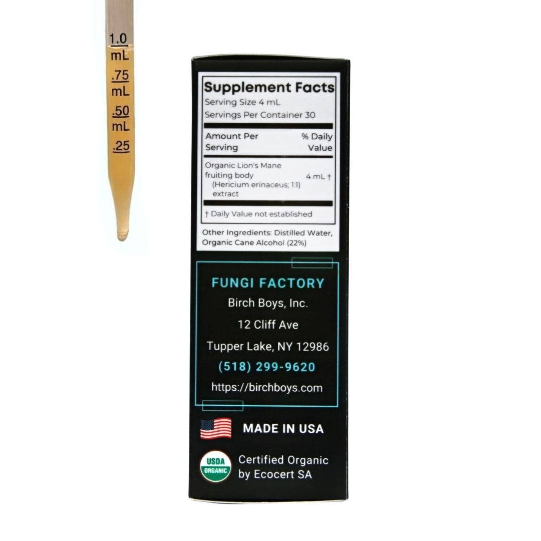 Birch Boys - Wholesale Tincture - Organic Lion's Mane Tincture2
