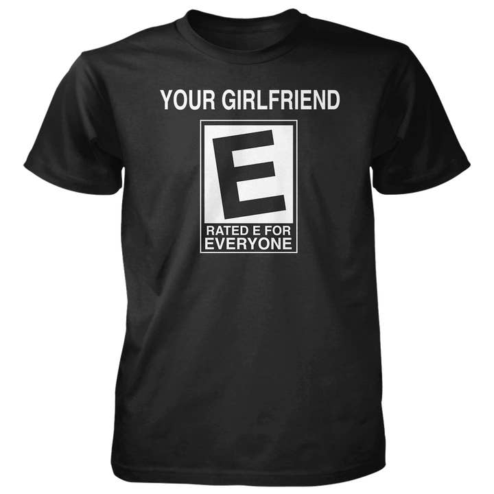 Bewertet mit E für Jeden - 4,5 oz Baumwoll-T-Shirt für den Großhandel von Jester Clothing Company