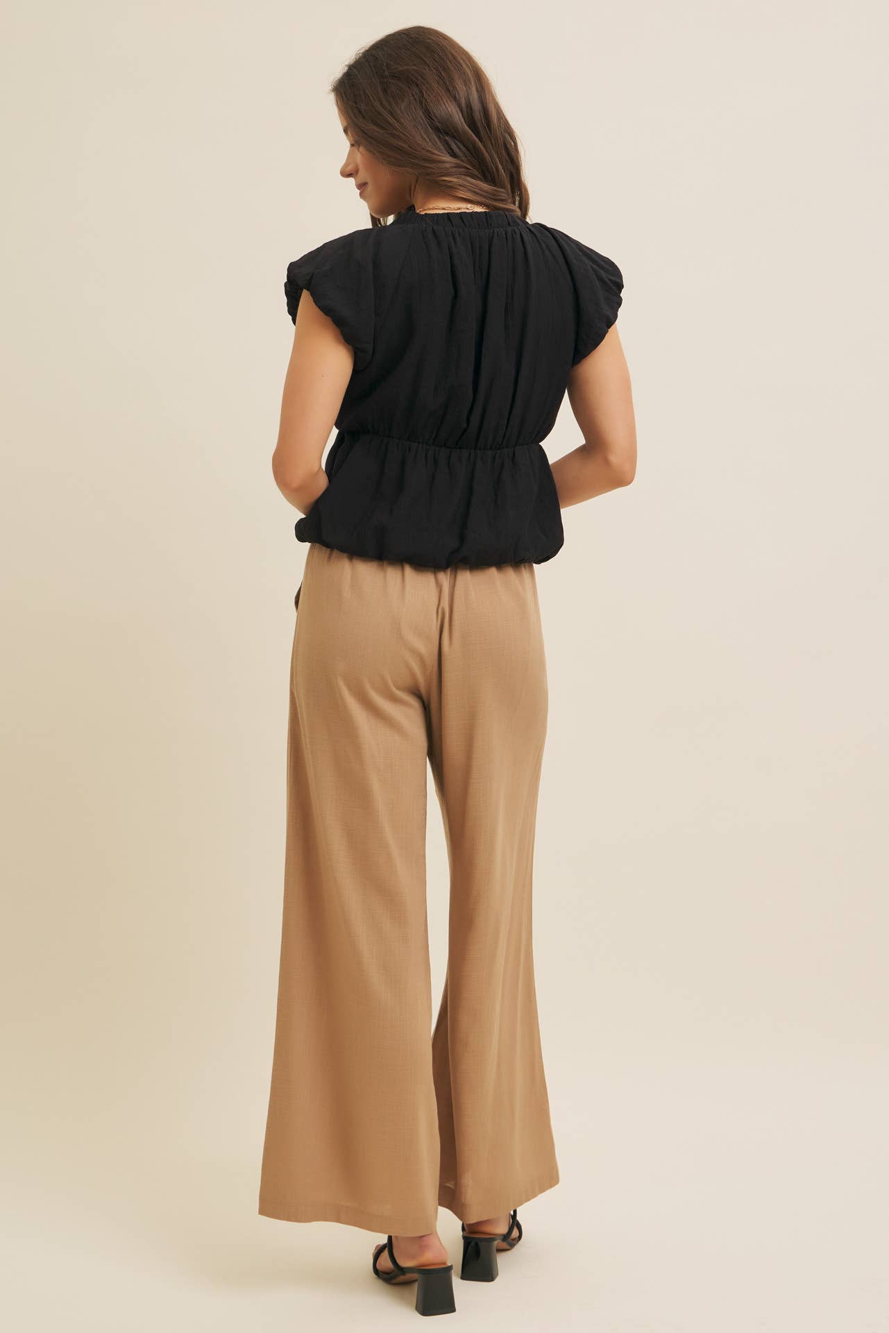 in february - Wholesale Pants - Women's - MINIMALIST MUSE DRAPEY WIDE-LEG LINEN TROUSERS18