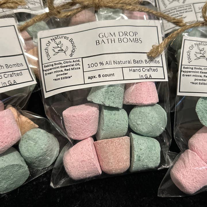 Gum Drop Bath Bombs for wholesale by Touch of Nature Boutique