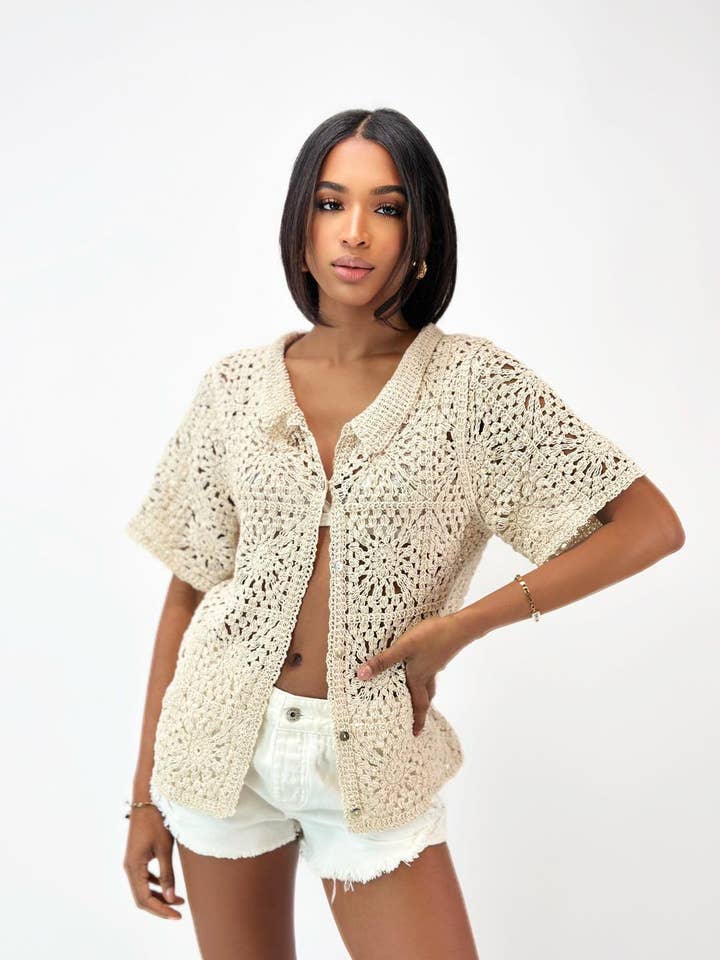 2303 bohemian shirt one size for wholesale by LORIANE