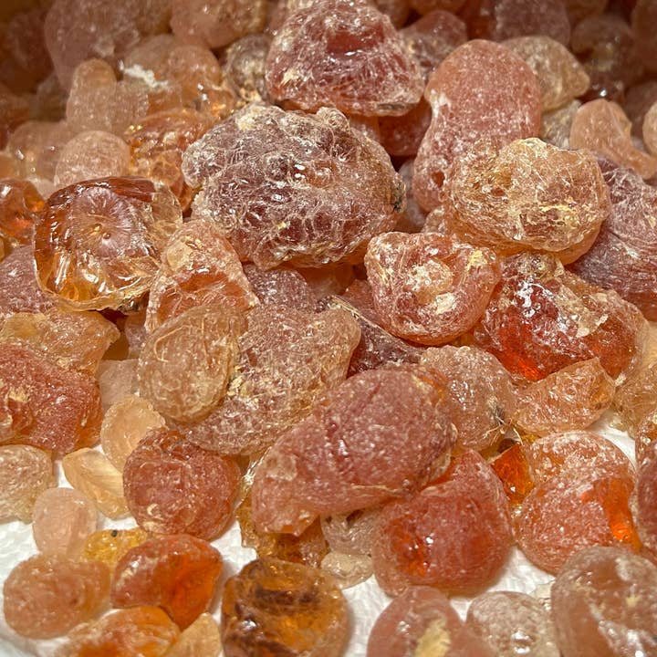 HAMSH LLC - Vente Chewing-gums - Gomme arabique | 113 g (4 oz) | Gomme d'acacia traditionnelle | 100 % pure et naturelle | Gros morceaux magnifiques | Origine Afrique3