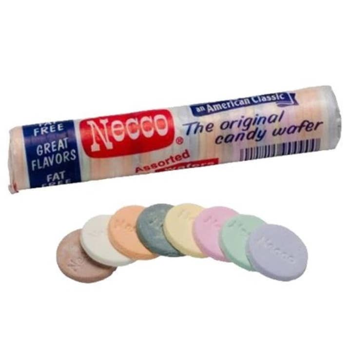 I Got Your Candy - Venta al por mayor Golosinas duras - Rollo Spangler Necco Wafers de sabores variados, 2 onzas, 24 unidades