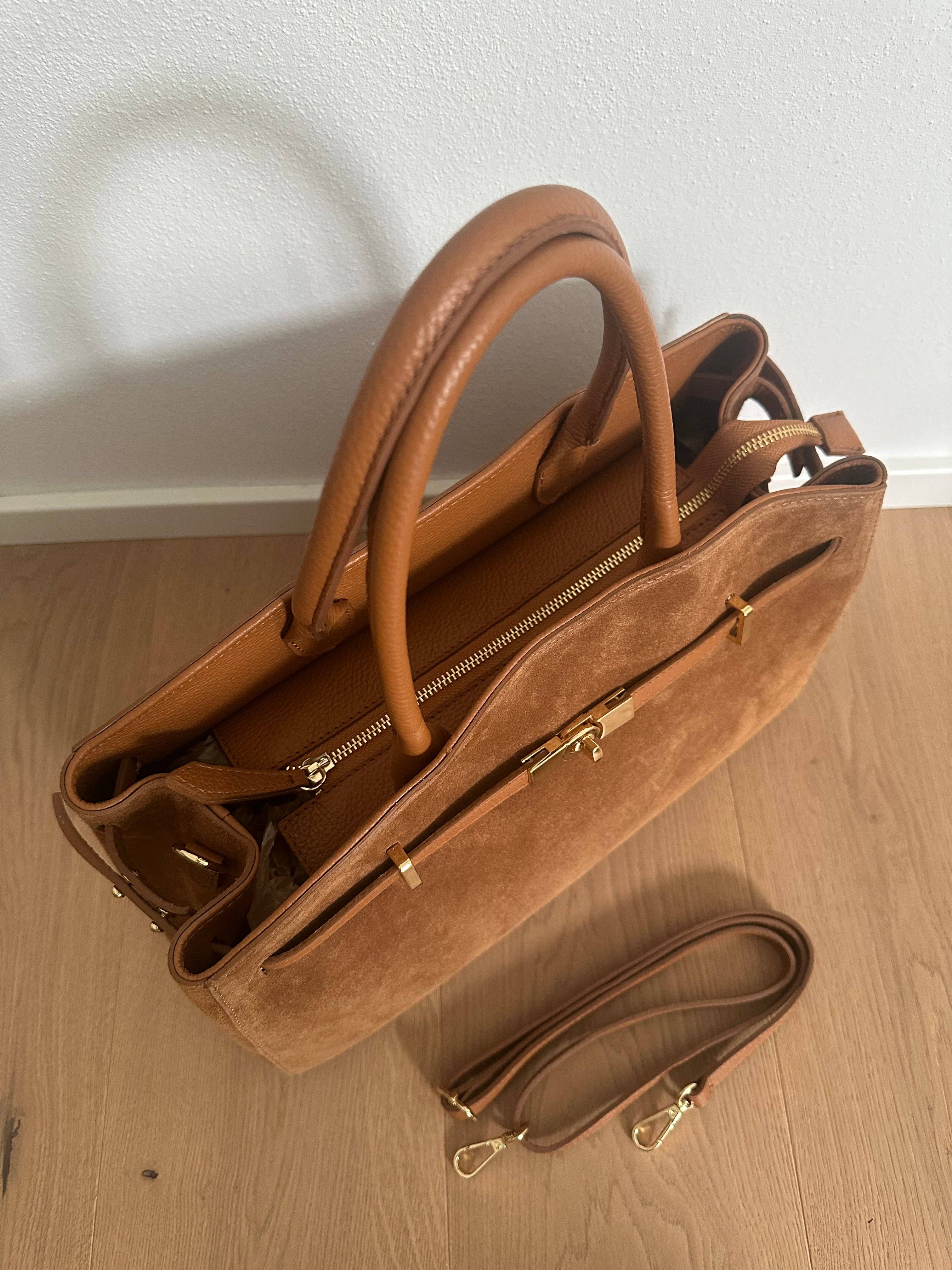 Zhade - Wholesale Top Handle Bag - Women's - AMELIA BIG- suede8