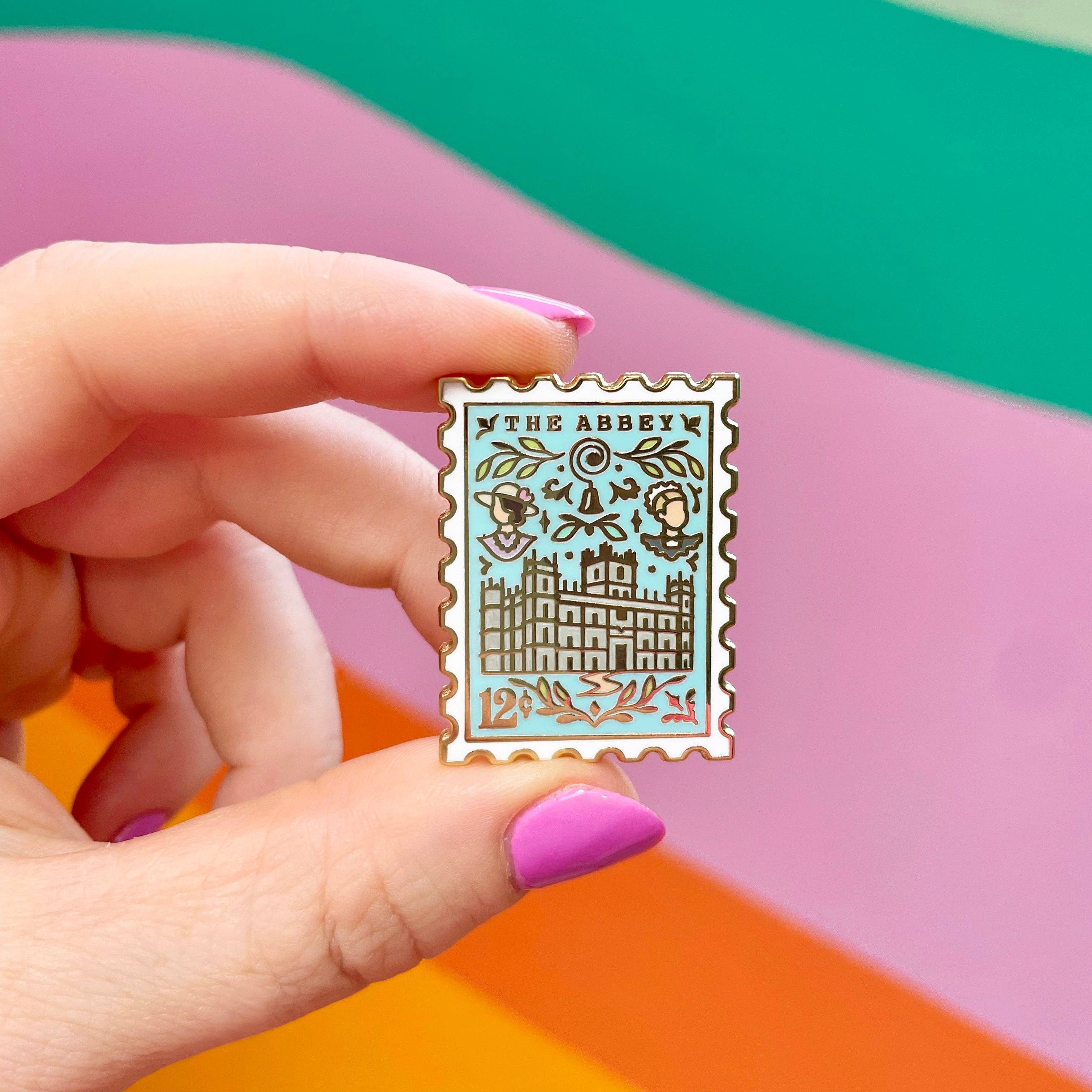 Joy Addict - Wholesale Lapel Pin/Button - The Abbey Enamel Pin1