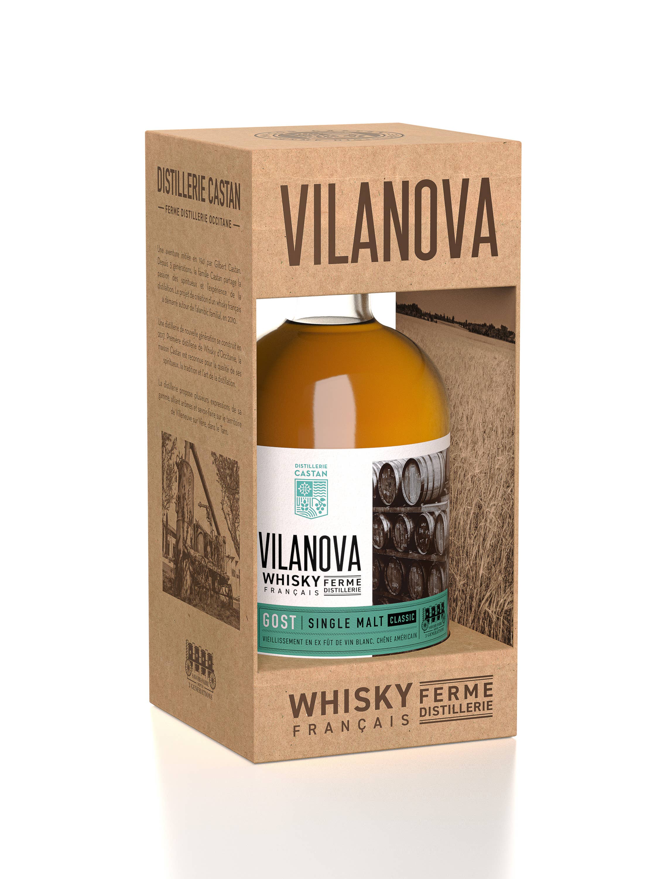 Distillerie Castan - Wholesale Whiskey - Vilanova Gost whiskey - 700ml0