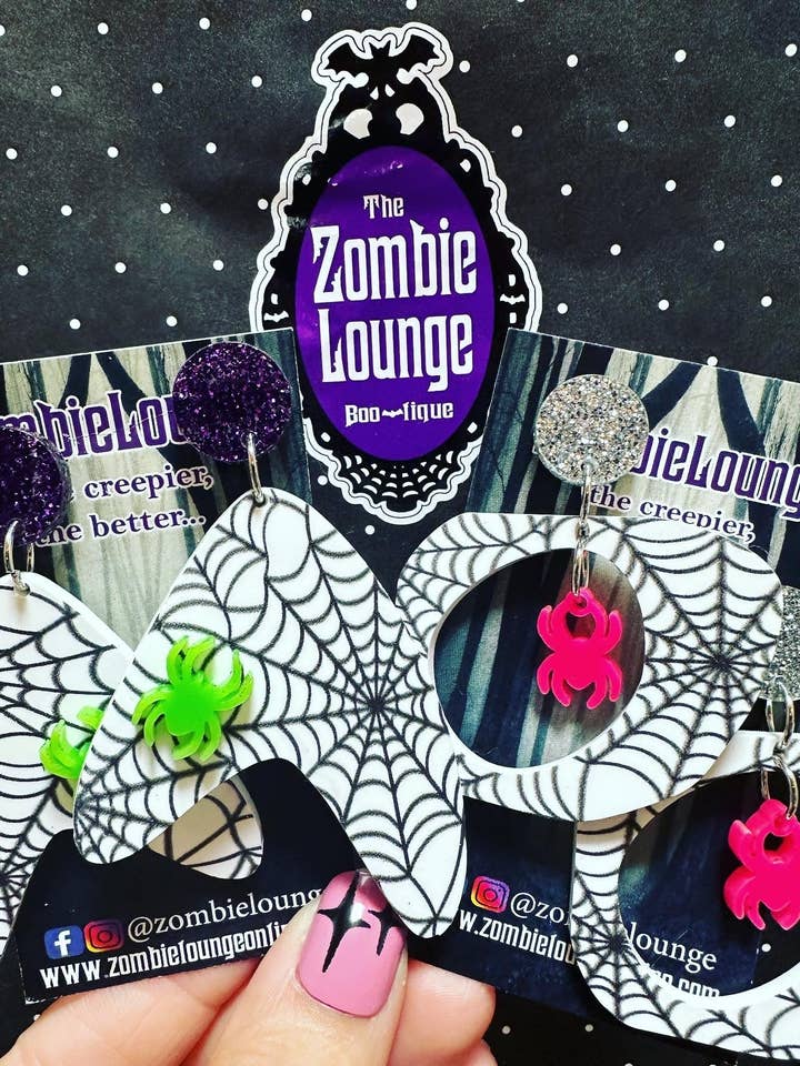 Mid century Halloween Earrings for wholesale by Zombie Lounge Bootique