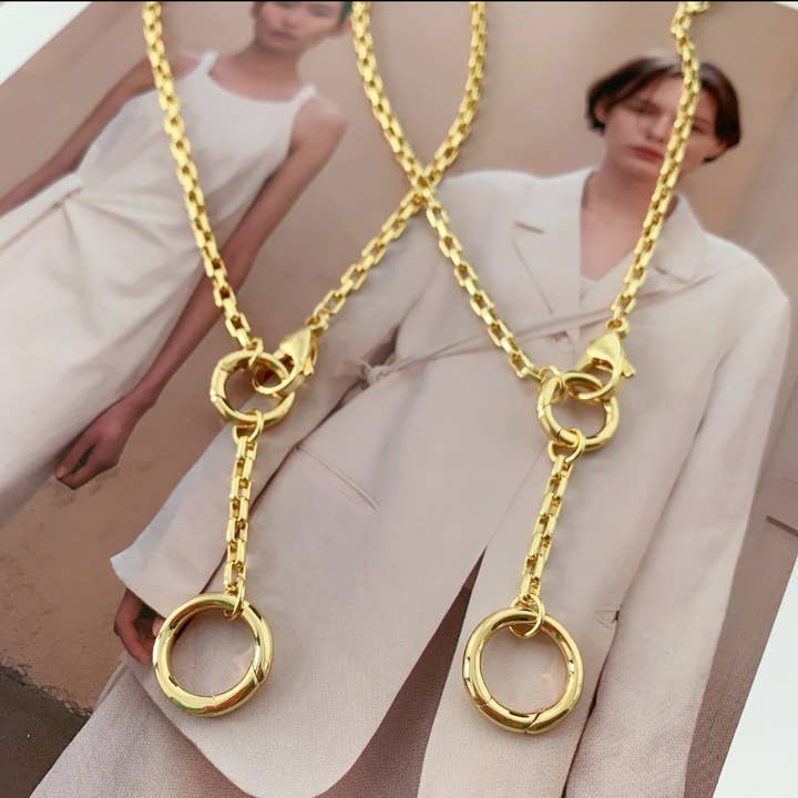 Collar con colgante de doble círculo ~ Deep South Originals para venta al por mayor de Deep South Originals Inc.