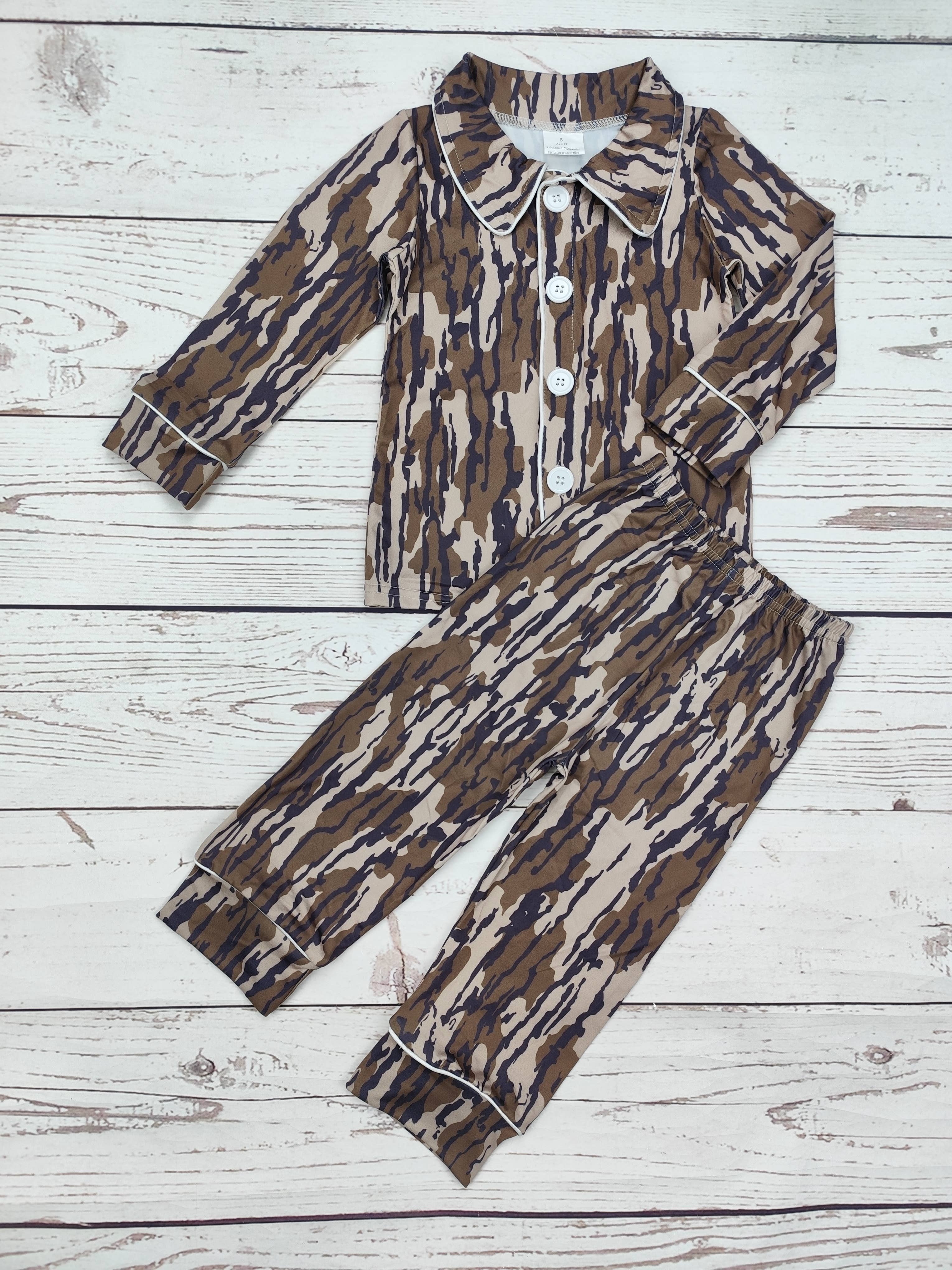 sassy kids palace - Wholesale Sleepwear Set - Kids - Baby Kids Camouflage Printed Pajamas1