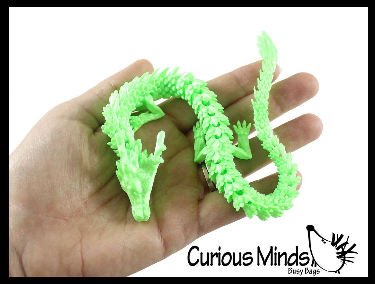 Curious Minds Toys - Wholesale Fidget Toy - Kids - 1 - 3D Printed Large 12" Dragon Wiggle Articulated Jointed M3