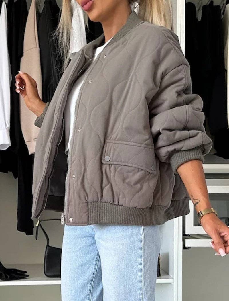 safistyle - Wholesale Bomber Jacket - Women's - Quilted Bomber Jacket7