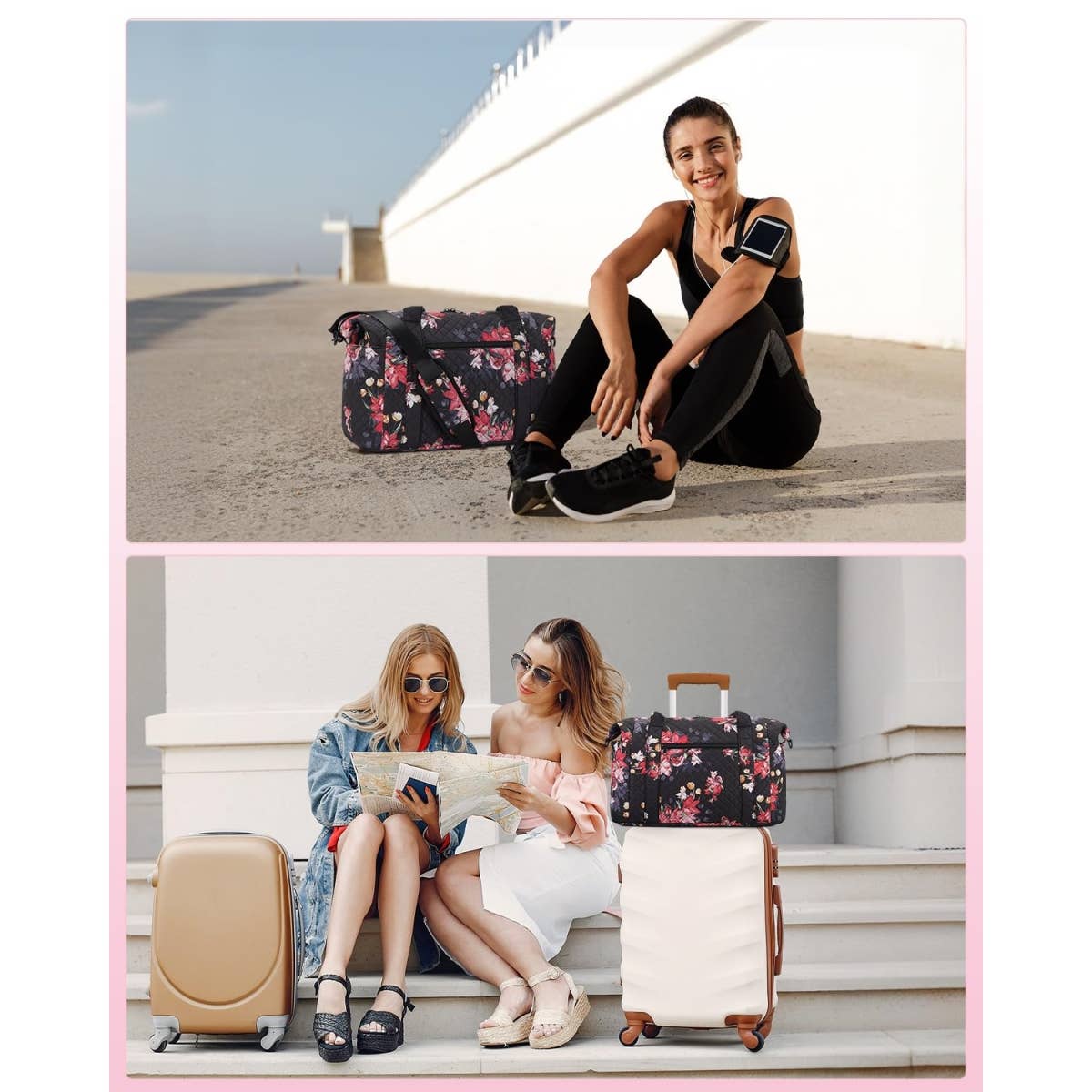 wandf – Großhandel Weekender-Tasche – Unisex – Gesteppte Schultertaschen Flugzeug Reisetasche Unter Sitz Tasche28