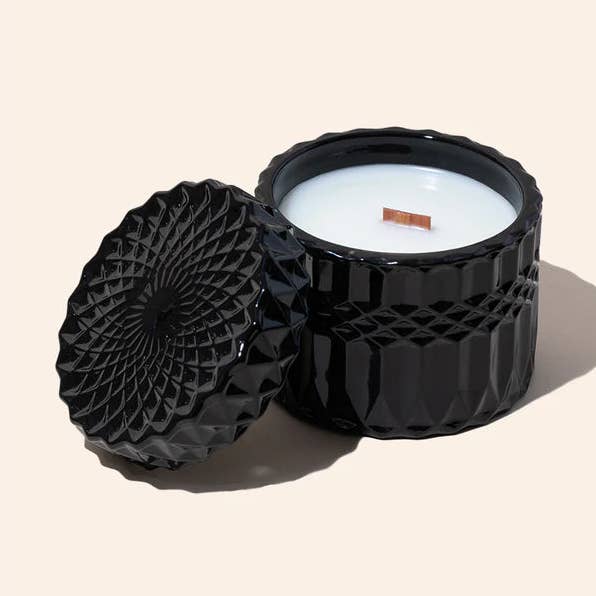 VINTAGE CRYSTAL CANDLE | Plum for wholesale by Clay Meadow