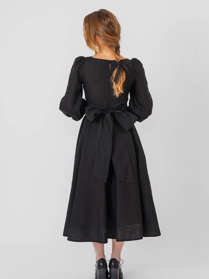 Red Poppy Hawthorn Dress, Long Sleeve for wholesale on Faire16