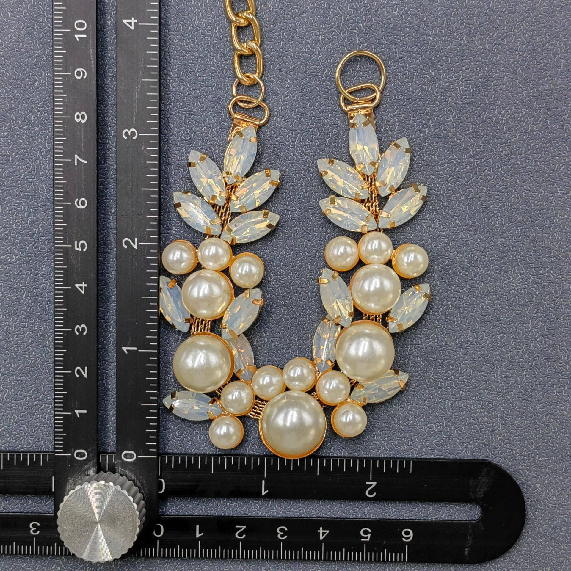 Mio Queena – coleira - Gato e cão por atacado – Coleira para pet com corrente de pérolas de vidro para gatos e cães2