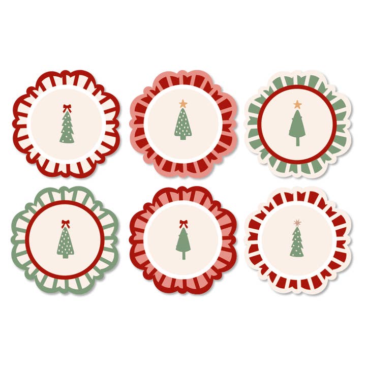 Emily Evans - Wholesale Coasters - SET OF 6 COASTERS UNDER THE TREE