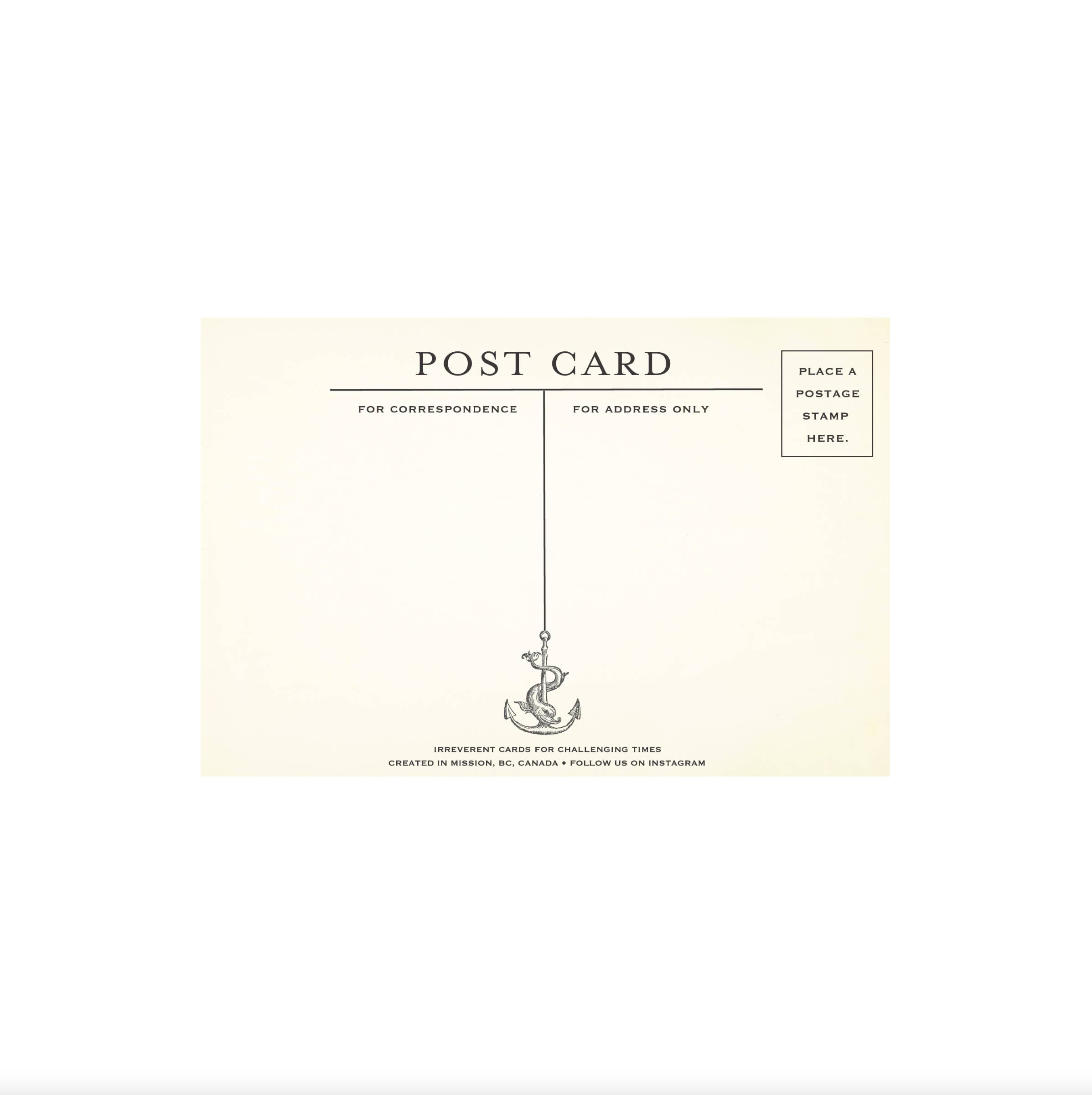 Irreverent Cards for Challenging Times - Wholesale Postcard - Black Swan1