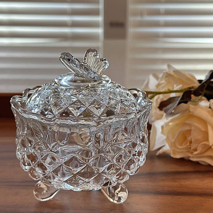 Vagabond Vintage - Wholesale Jar - Crystal Glass Storage Jar