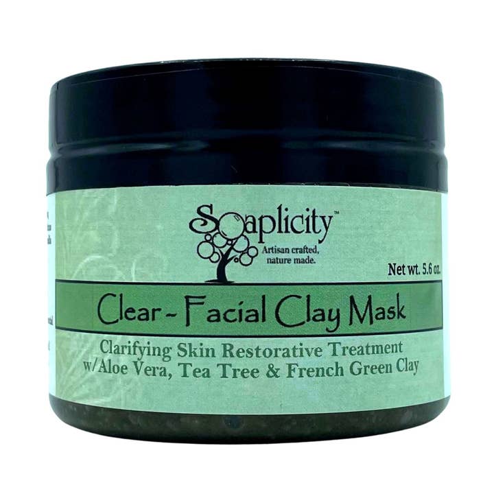 Clear Facial Clay Mask for wholesale by Soaplicity