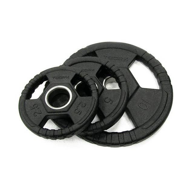 Toorx Fitness Olympische Hantelscheibe aus Gummi, 50 mm/25 kg für den Großhandel von NRG Wellness