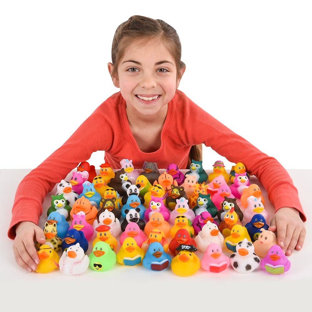 La Luna Bella - Toys - Wholesale Classic Toy - Kids - 2" RUBBER DUCKY ASSORTMENT 100PCS/BAG LLB kids toys1