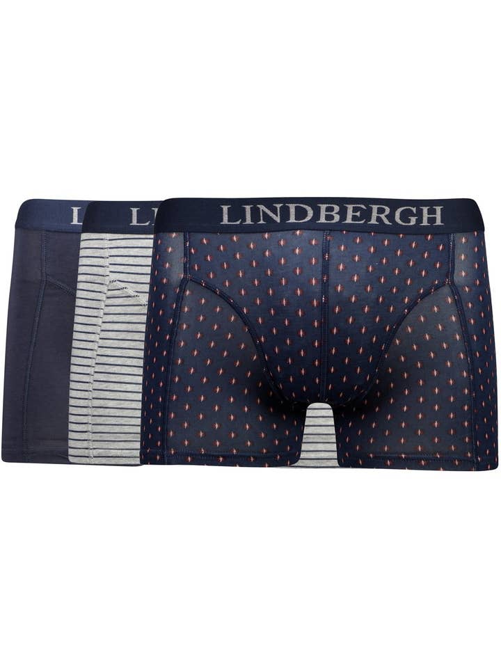 Blandet bambus boksere 3-Pack stil: 30-98937US for engroshandel hos Lindbergh