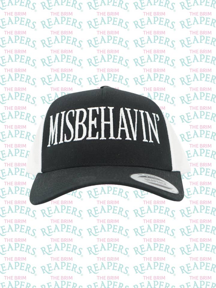 Misbehavin' Trucker Hat for wholesale by The Brim Reapers