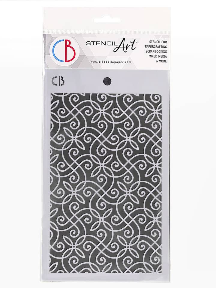 Pochoir Texture Harmony 5x8 Ciao Bella pour la vente par Ecstasy Crafts Distributing
