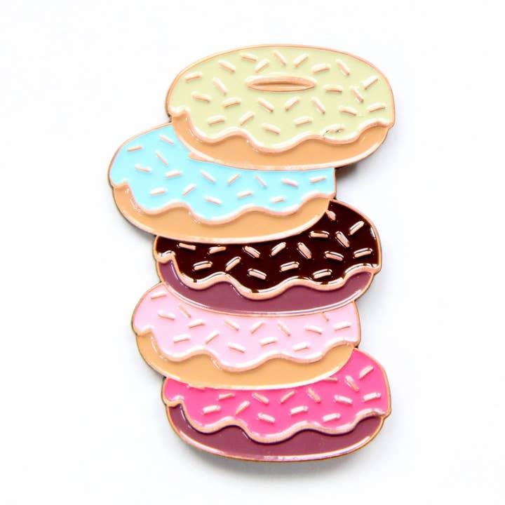 Doughnuts Enamel Pin for wholesale by Oh, Hello Paper & Gifts