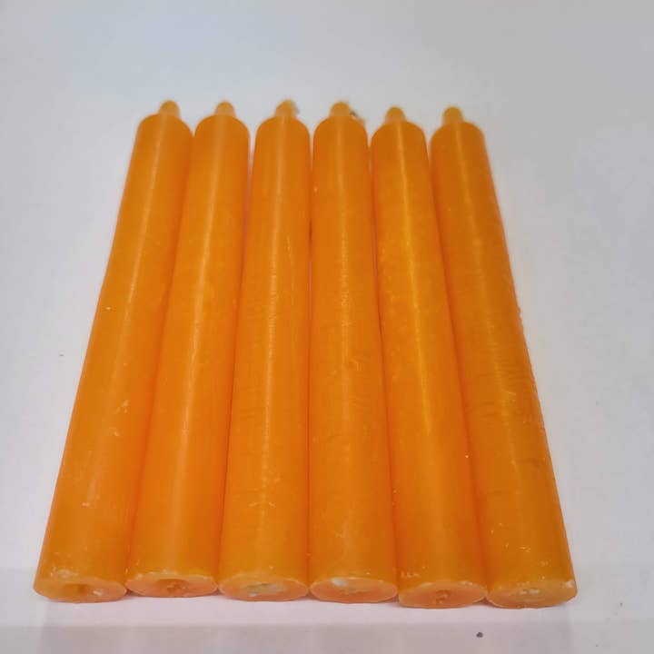 6-Inch Spell Candle Orange Candles Pack of 6 for wholesale by My Magic Place Shop
